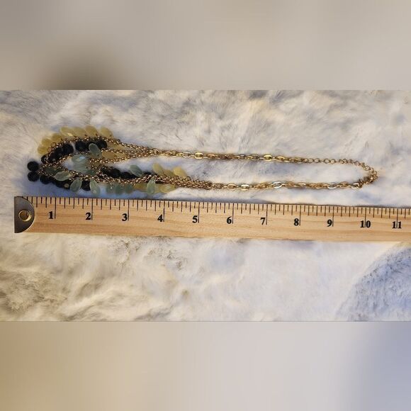 NWOT Lia Sophia "Refresh" Glasd & Resin Beaded Necklace - Picture 10 of 11